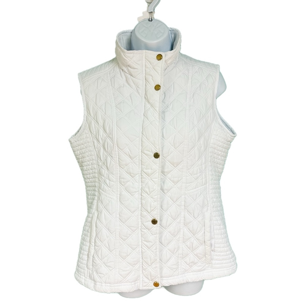 Weatherproof White Quilted Vest Womens Size M